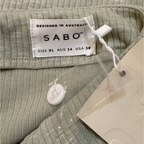 Sabo Skirt Australia NWT Anya Skirt ribbed sage green women’s size XL - Picture 7 of 10